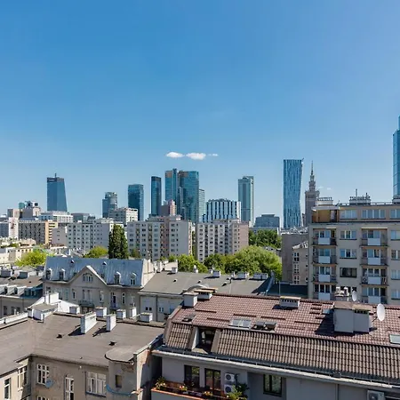 Stunning Srebrna With City View By Renters 바르샤바